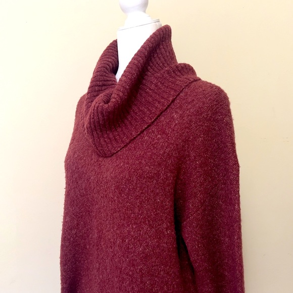 Michael Kors NEW Ruby Red Oversize Relax Fit Cowl Neck Sweater Pullover S/M - Picture 8 of 16